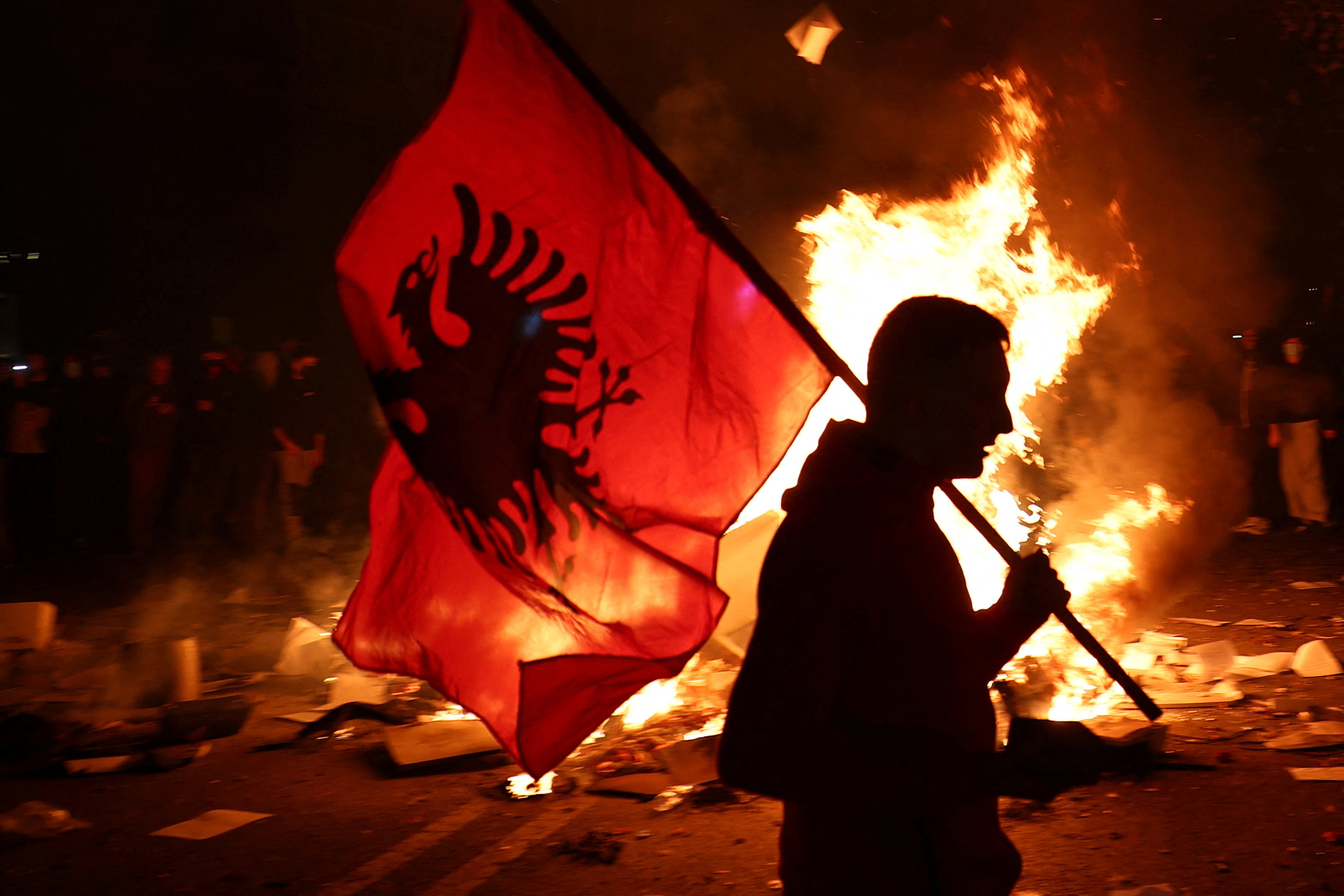 Student protest in Albania spark violent clashes with police forces