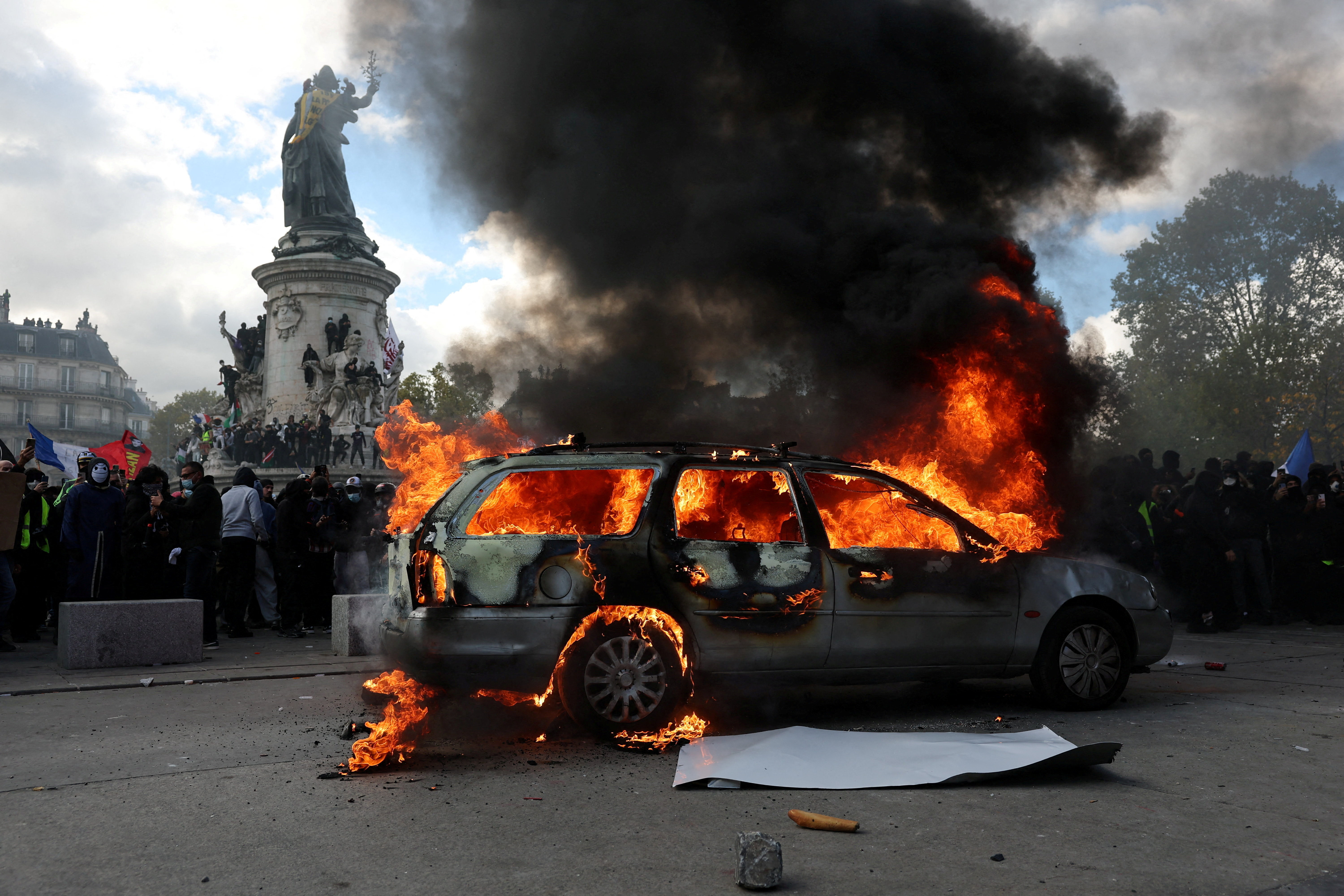 French cities devastated as cost-of-living protests turn violent