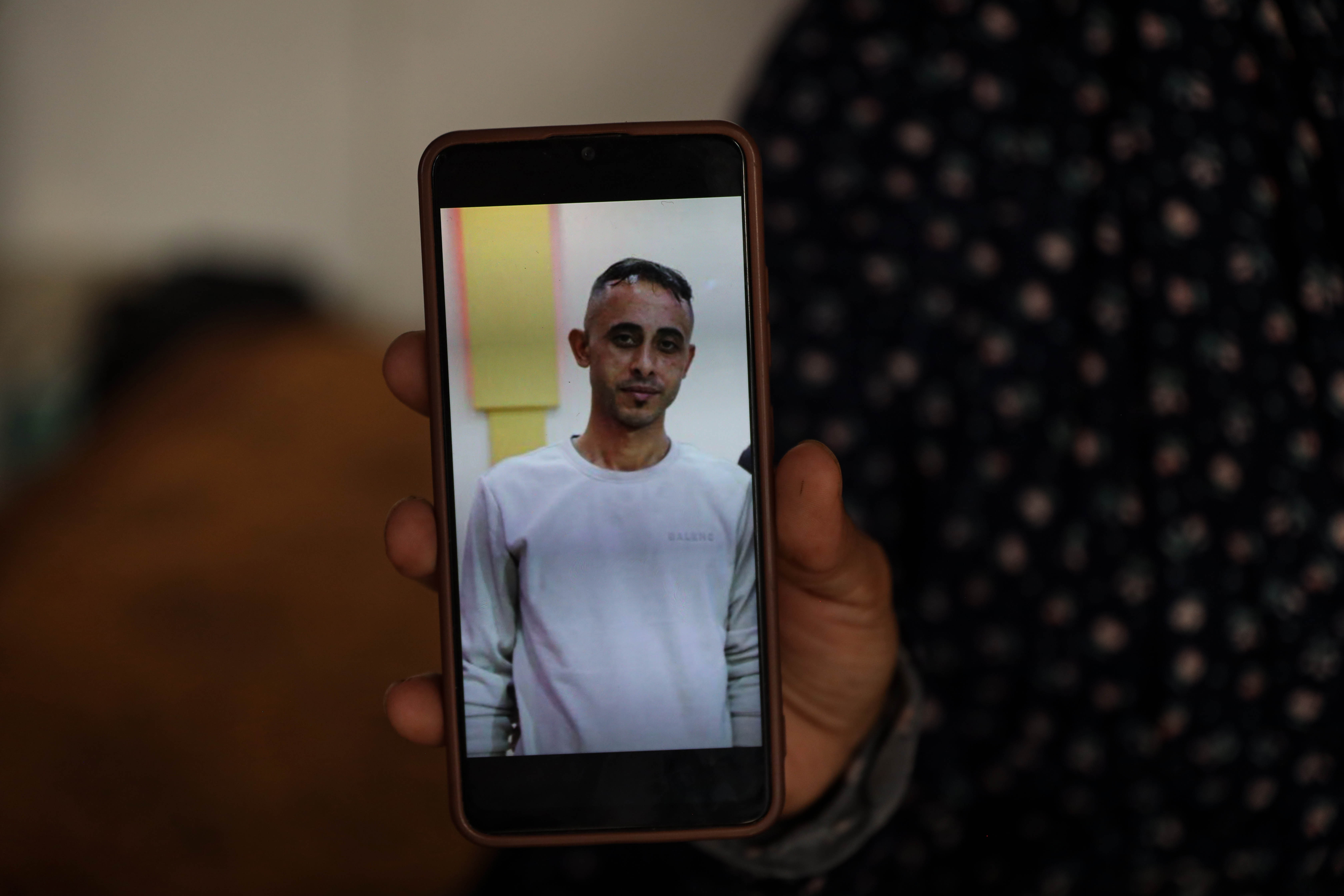 Nisreen lost her second husband Mohammed in 2025 [Abdelhakim Abu Riash/Al Jazeera]