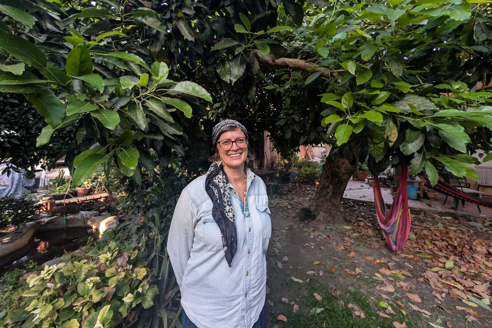 Medina Tenour Whiteman tends to her garden in Orgiva, where she explores the links between Islam, nature and Andalucia’s past