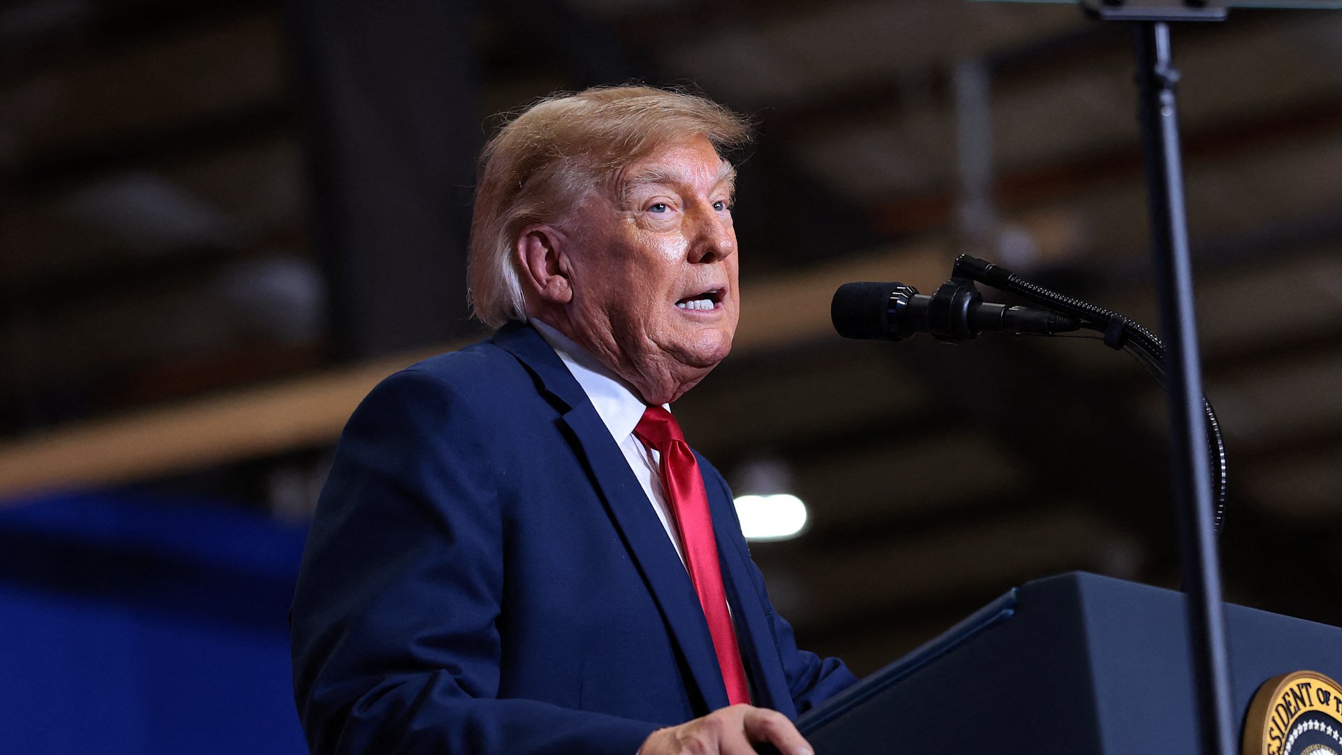 Donald Trump at rally