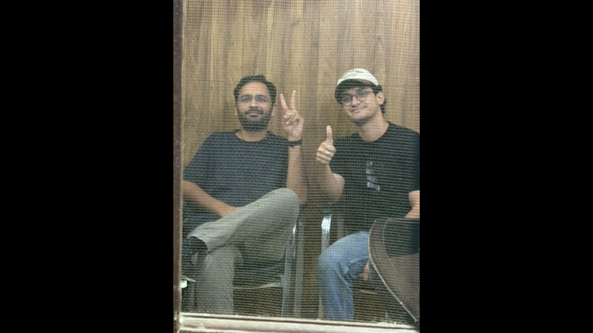 India's Cockroach Janta Party leaders Ashutosh Ranka and Saurav Das